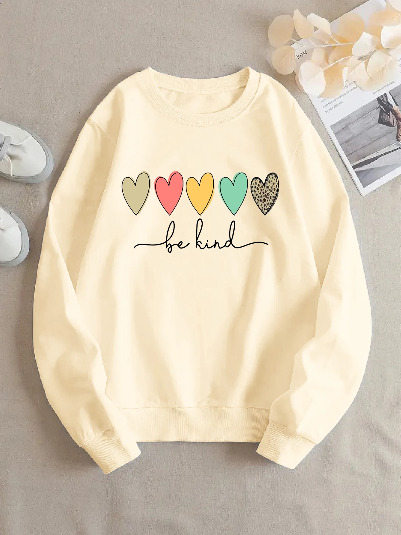 24 New Men & Women Love Print Sweatshirt Sweatshirt Sweatshirt Fluff Women's Sweatshirt Women's Y2k Women's Pin Girls Sweatshirt