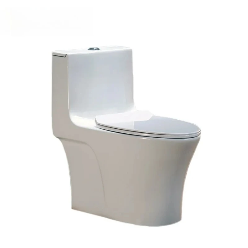 Artistic Patterned White One Piece Closestool Siphon Jet Fluishing Floor Mounted Luxious Villa Bathroom Seat Toilet