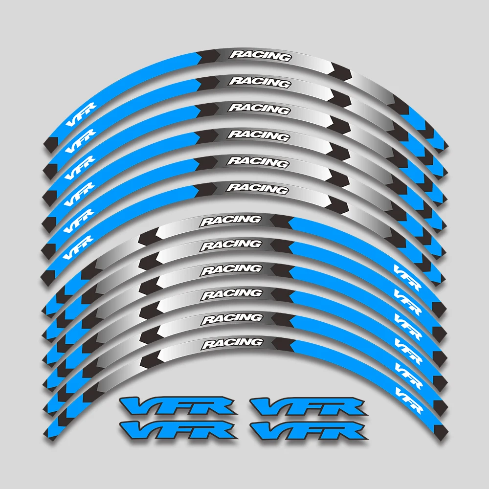 

Motorcycle Accessories Wheels Sticker Rim Tire Decorative Decals Waterproof Reflective Stripe ForHonda VFR750 VFR800 VFR 1200 F