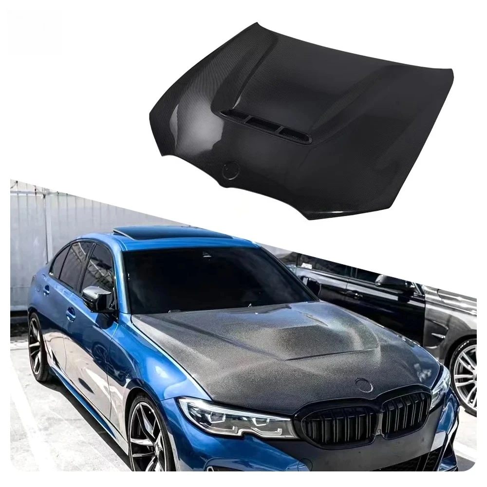 

Carbon Fiber Bonnet Auto Body Systems Engine Vented Hood Bonnet Front Engine Hood For BMW G20 3Series
