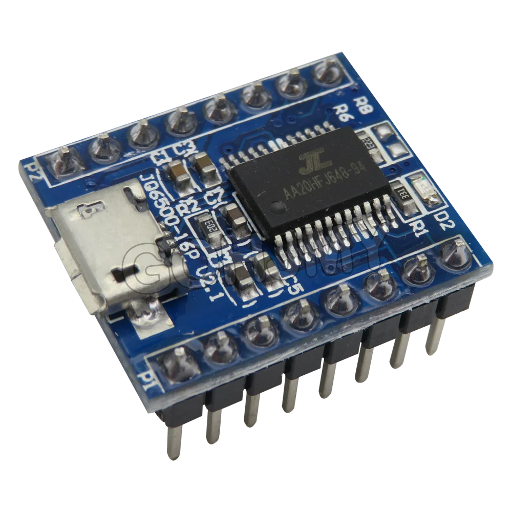 1PCS JQ6500 Voice Sound Module USB Replace One to Five Way MP3 Voice Standard JQ6500 Voice Module 16M