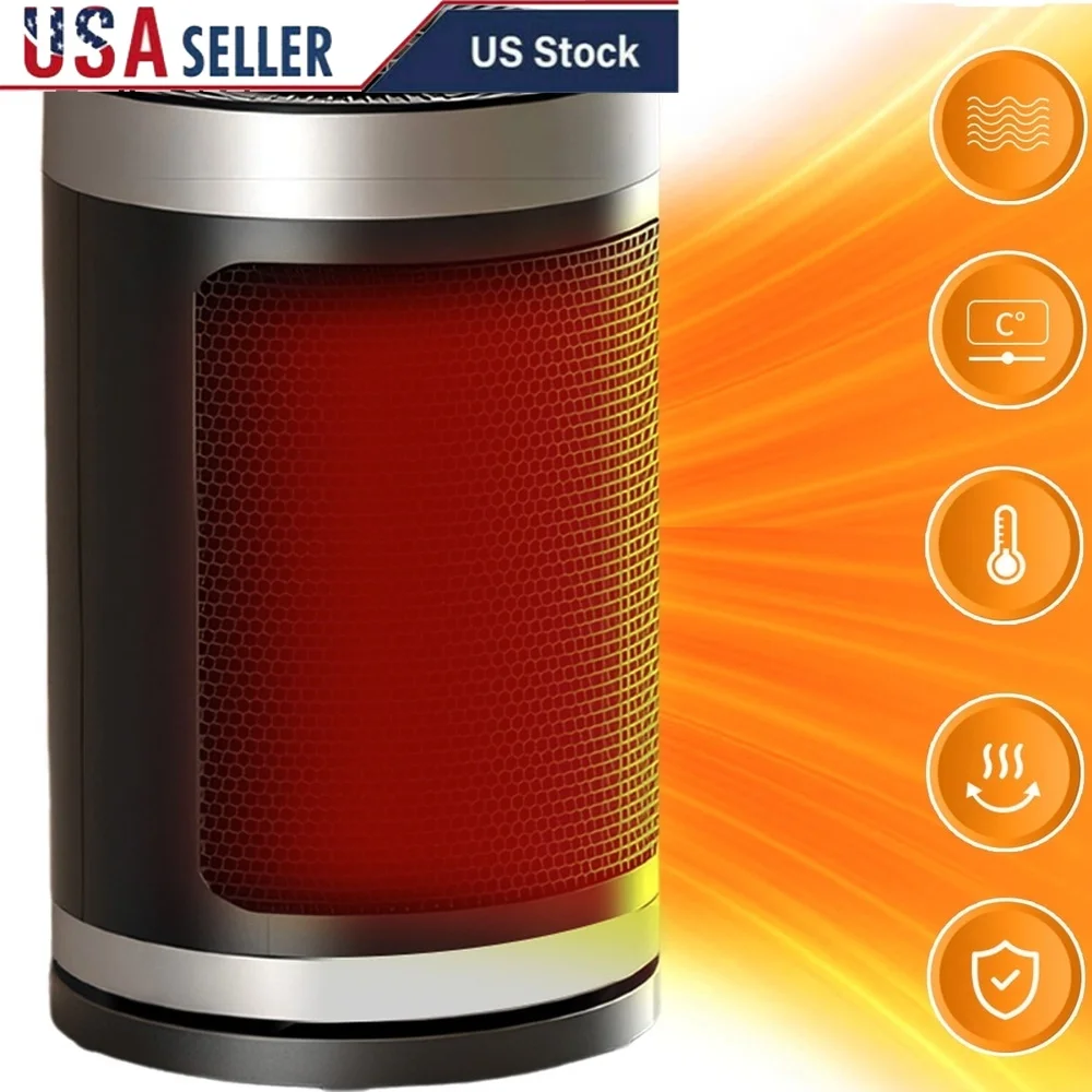 

Портативный электрический обогреватель 900 Вт PTC керамический внутренний быстрый нагрев 3 режима регулируемый термостат безопасность защита от перегрева