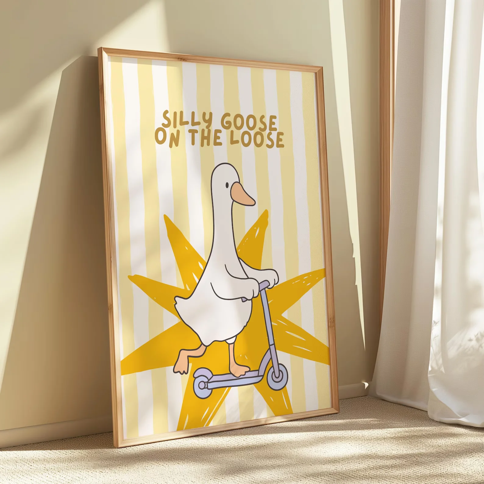 Quirky Animal Wall Art,Canvas Wall Print, Modern Art Illustration, High‑Grade Home Decoration Artwork for Bedroom, Living Room