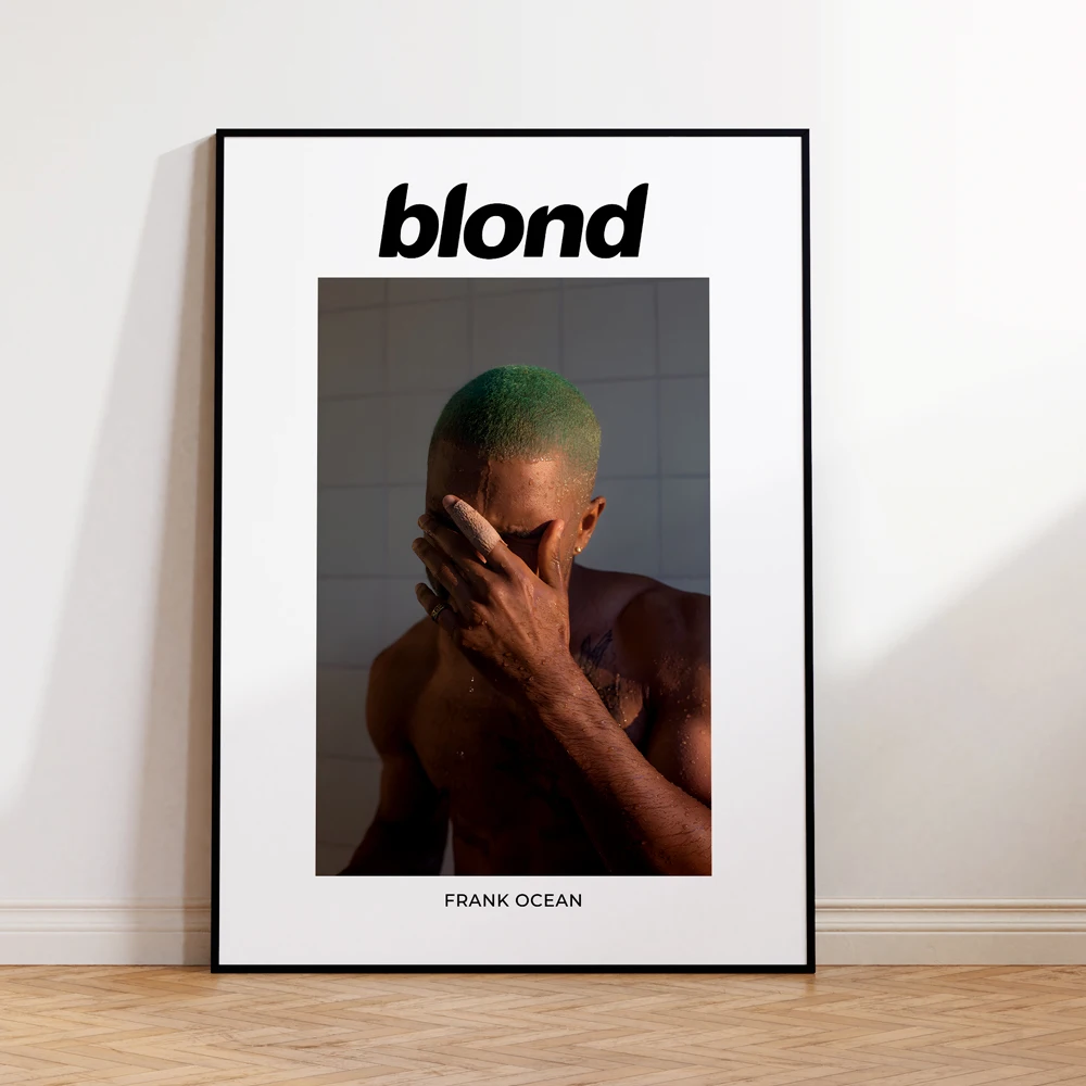 Album Chic Blonde Wall Art Aluminum Frame Prints Canvas Painting Poster Living Room Home Decor Modern Inspired Music Frank Ocean