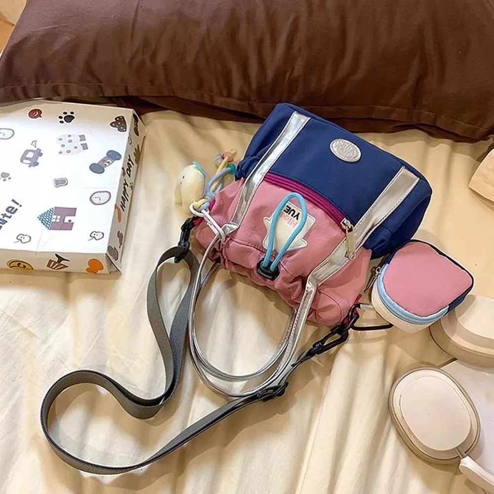 حقيبة كروس محمولة لتسلق الجبال مطرزة سريعة الجفاف من النايلون حقيبة كتف مضادة لرذاذ الماء خفيفة الوزن