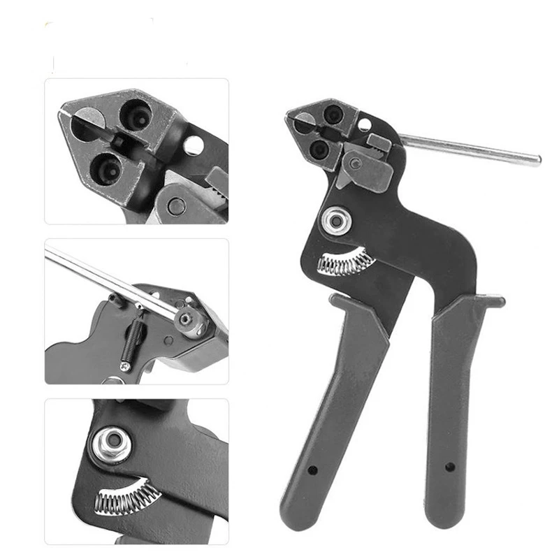 NEW Cable Tie Plier Fastening Strap Cable Tie Gun Automatic Cutting Tool Tension Stainless Steel Self-Locking Ties Hand Tools