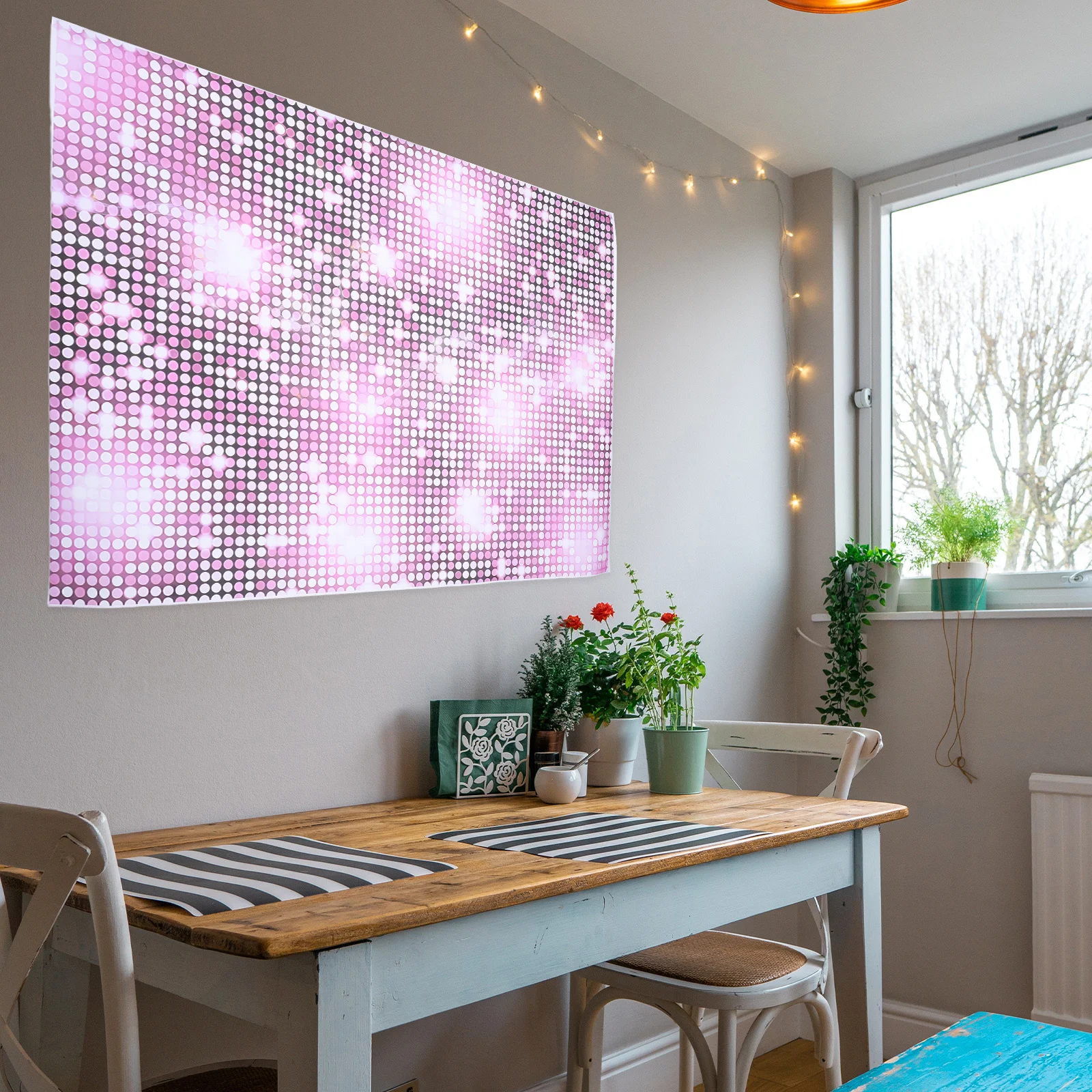 

Magenta Sequin Backdrop Vinyl Photography Banner Birthday Party Disco Bachelorette Bridal Wall Decoration Shimmer Background