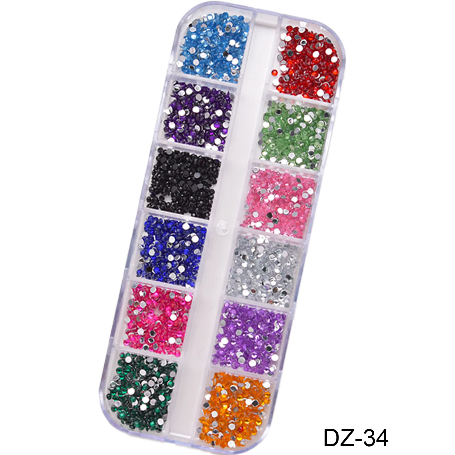 12 شبكة متلألئة كريستال مسمار الفن الراين ثلاثية الأبعاد كريستال لتقوم بها بنفسك زينة بريق كريستال برشام جوهرة ثلاثية الأبعاد مستلزمات الأظافر #3