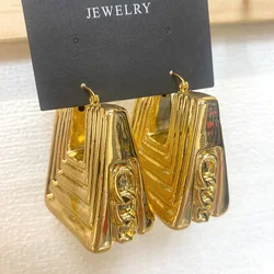 CHARMOMENT Jewelry Fashion Gold Plated Earrings For Women Fashion Simple Vintage Ear Buckle Wedding Party Jewelry Gifts