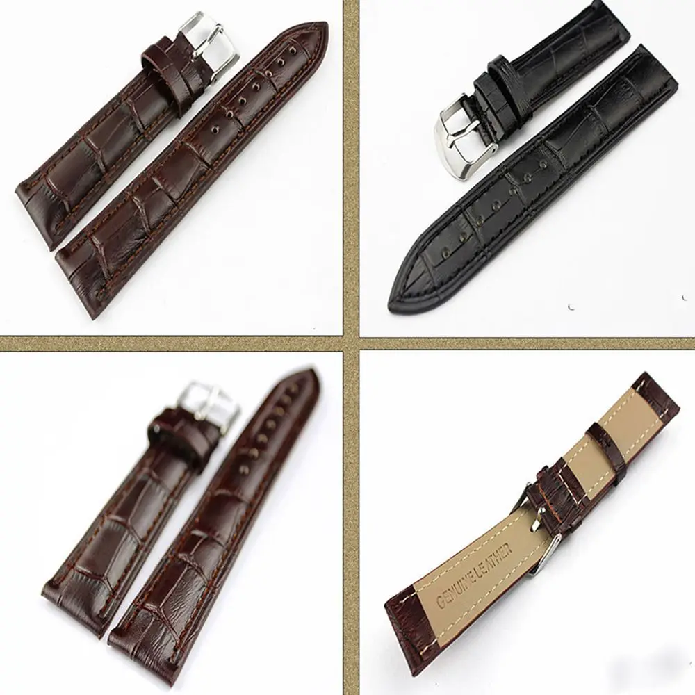 Unisex Colors High New Band Brown Steel Men Women Black Watch Leather Strap