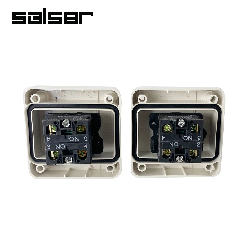 2P/3P Two/Three Position With Key 10A Rotary Button Box Switch Waterproof Industrial Control Power NO NC