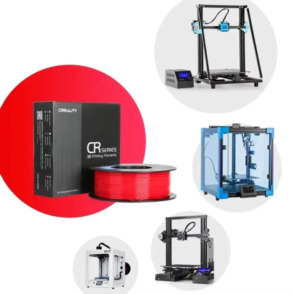 Creality CR-PETG 3D Printer Filament 1KG 1.75mm High-Temperature Eco-Friendly Odorless Non-Toxic Filament with New Colors