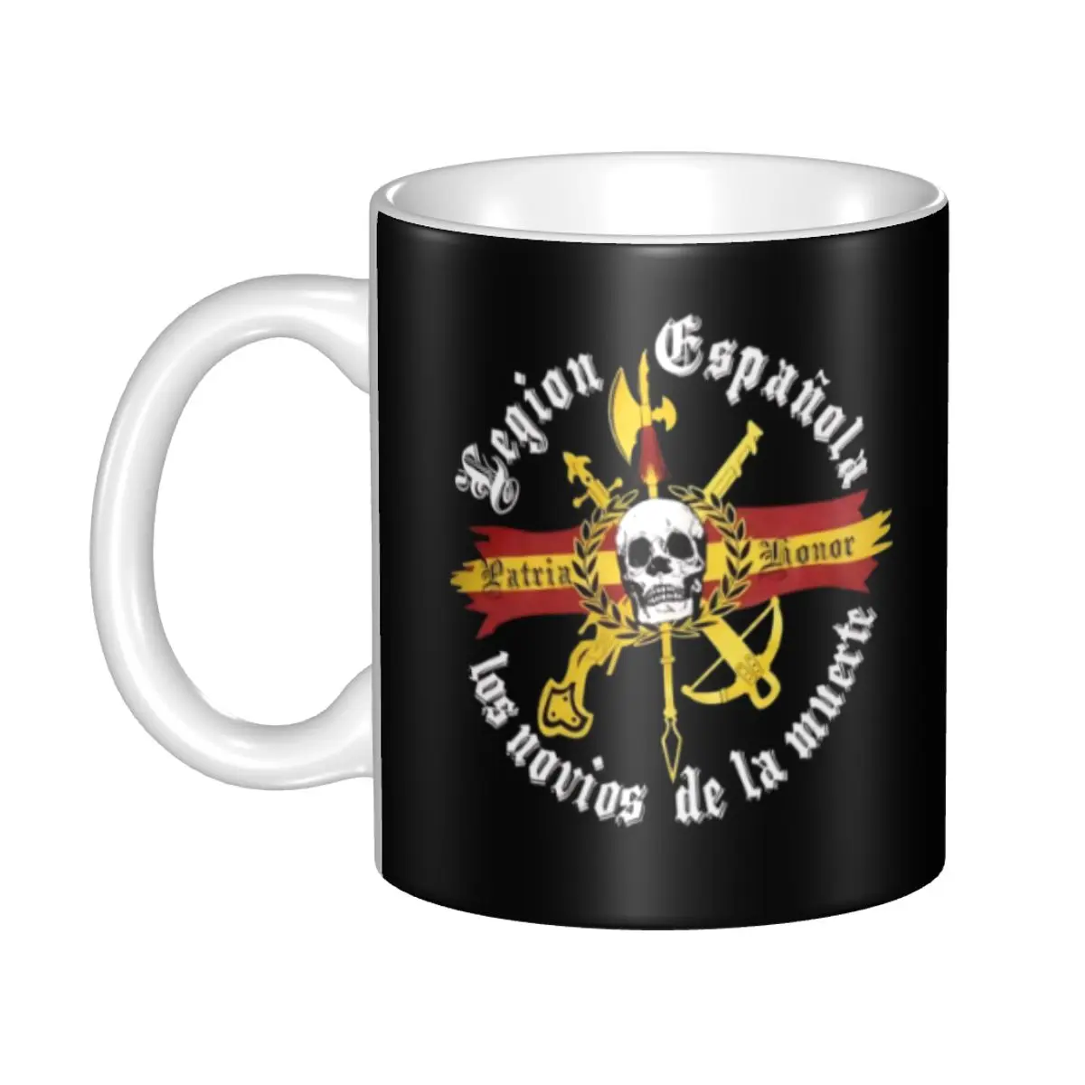 

Spanish Legion Flag Coffee Mugs DIY Customized Ceramic Milk Tea Mug