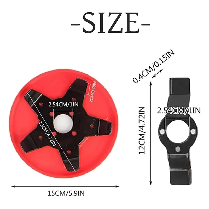 

ABLK Universal Weeding Disc, Weed Eater Head Blades For Trimmer, Replacement Weeding Disk, For Trimmer,Universal Weeder Plate 2