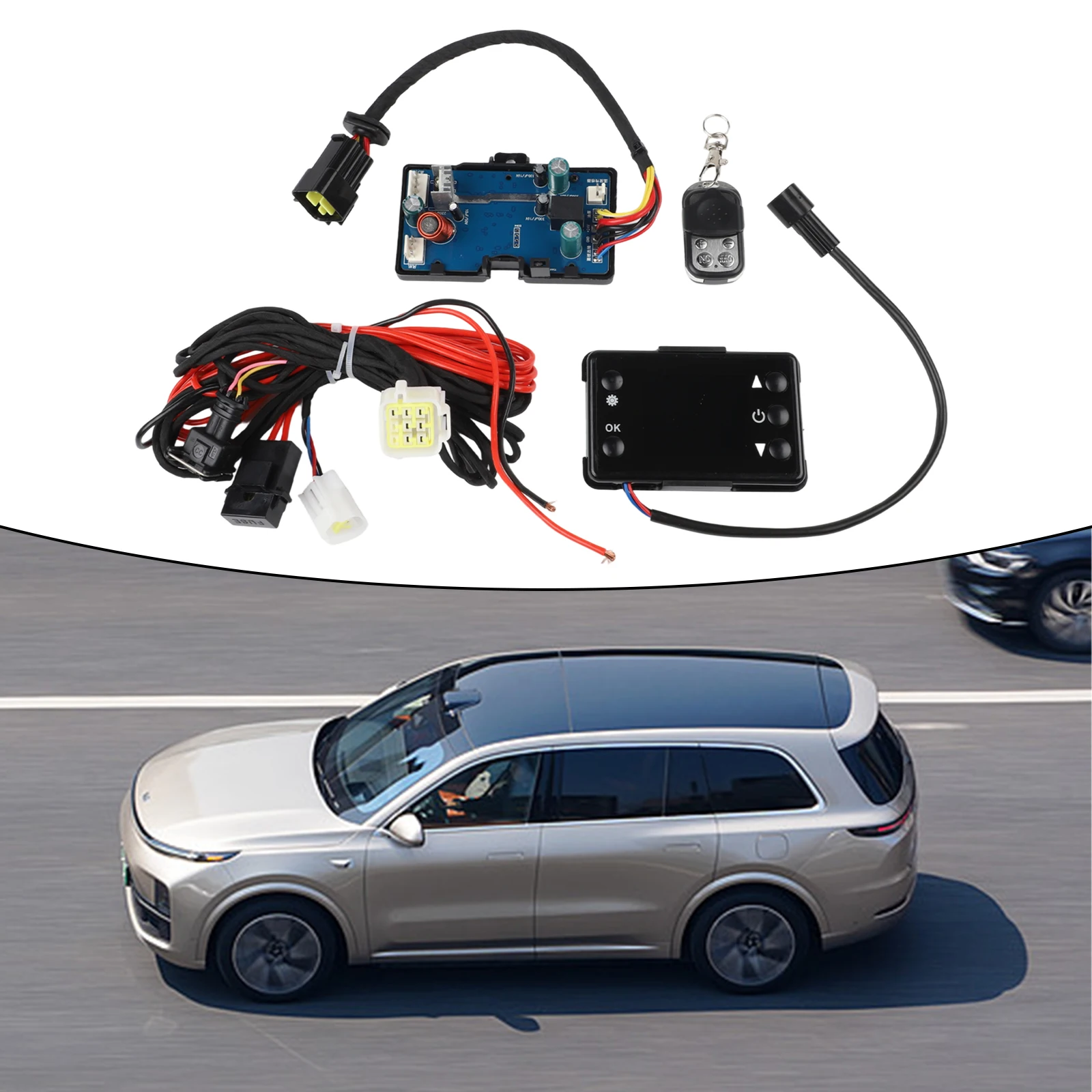 Vecchia scheda madre Interruttore LCD a 3 fili Sensore di cablaggio del telecomando Parti di riparazione del riscaldatore di parcheggio Display LCD facile da leggere