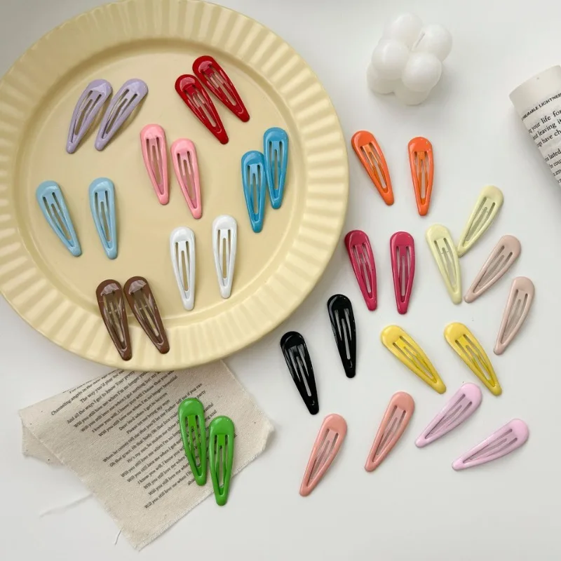 

Versatile basic hairpin bright BB clip forehead broken hair bangs clip girl side water drop clip hair accessories