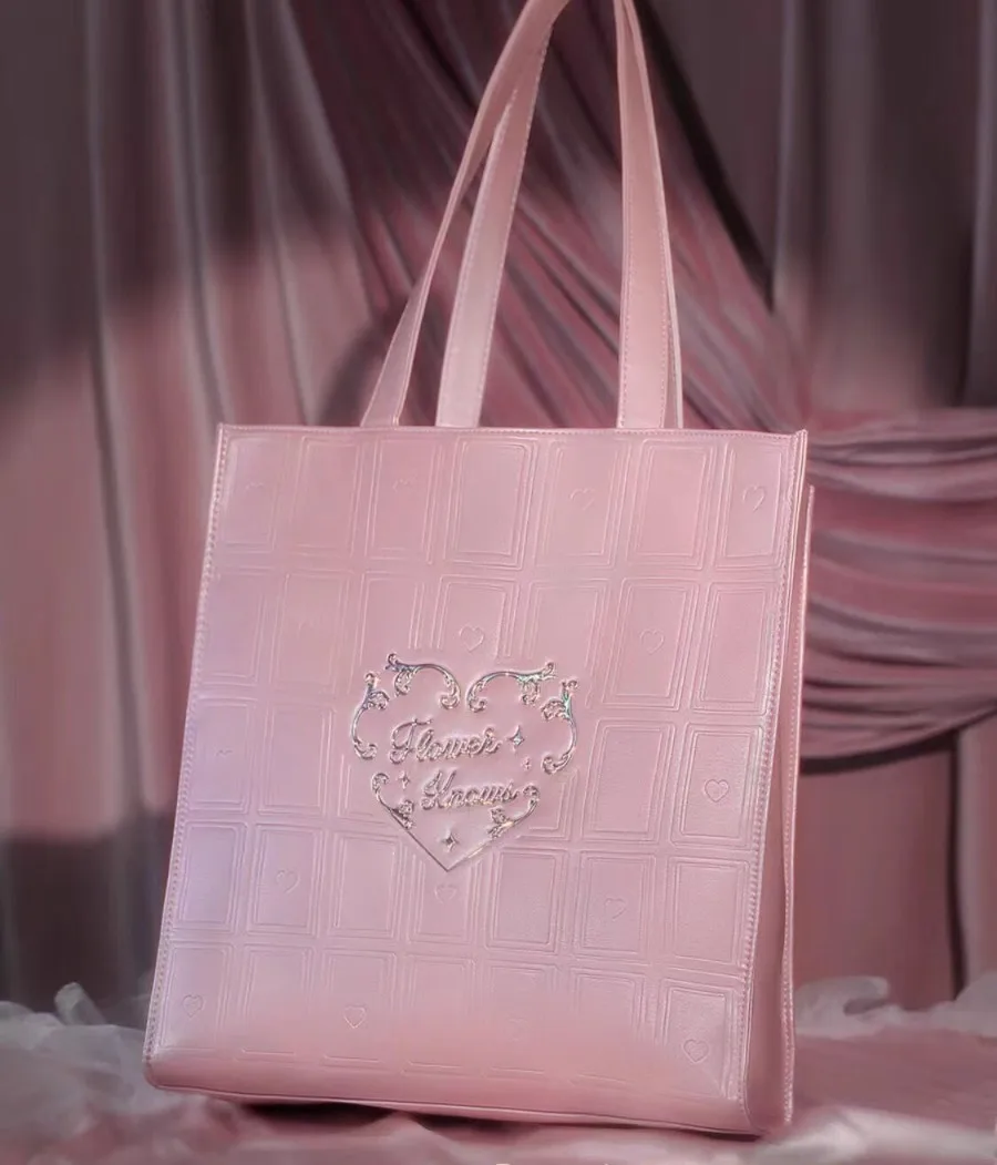 Flower Knows Travel Tote Bag Pink Crossbody Bag Luxury Bags For