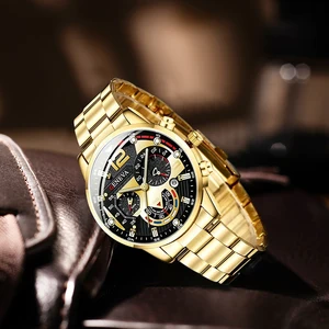 Männer Mode Edelstahl Uhren Luxus Quarzuhr Watcling Luminous Click Herren Uhr Casual Business Reloj Hombre 8 Hauptverkäufe Uranglas - №8