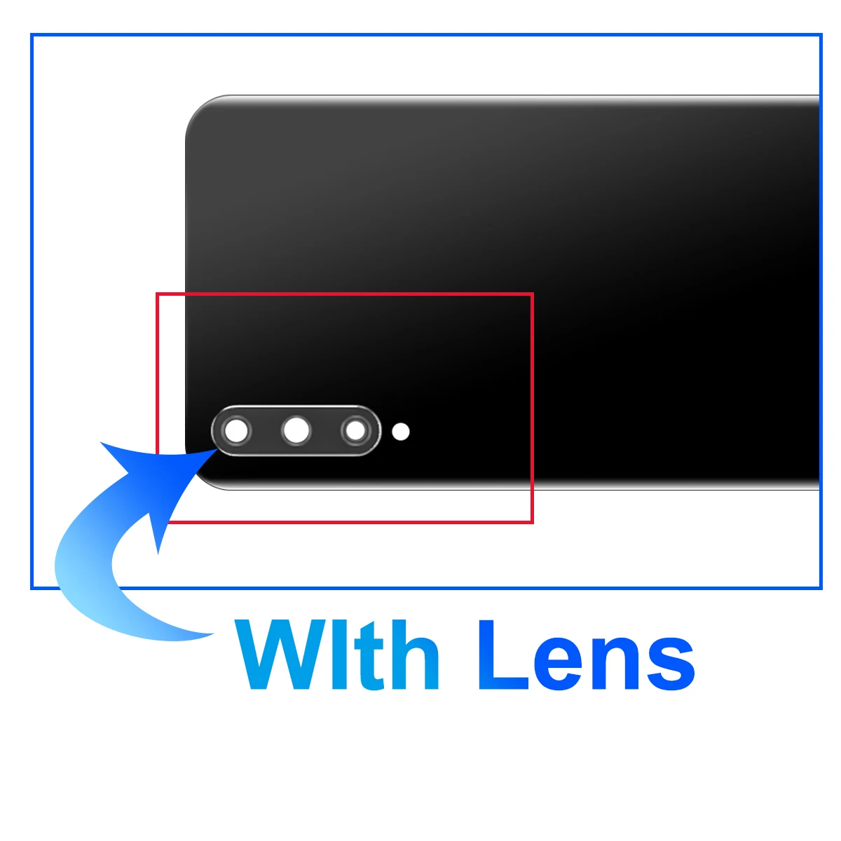 For Huawei Y9S Back Cover Battery Glass Panel Rear Housing Case Replacement Compatible with P Smart Pro 2019 image 4