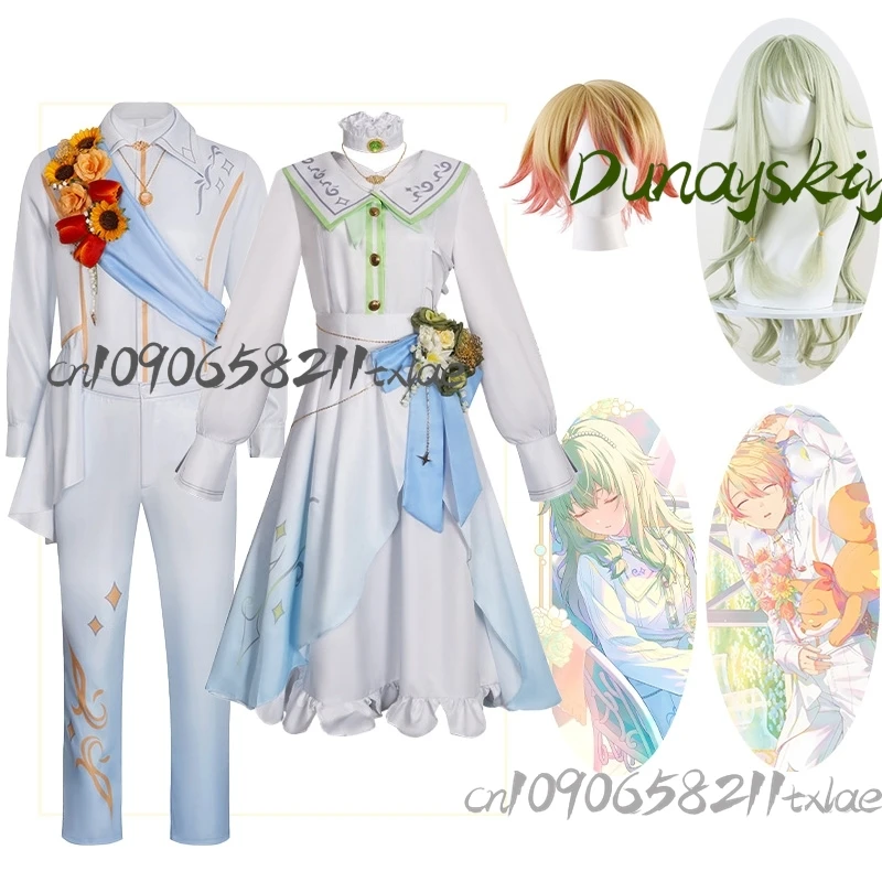 

Project Sekai Tenma Tsukasa Kusanagi Nene new cosplay costumes wigs flower wsw12 jirai kei lolita dress set Halloween cosplay