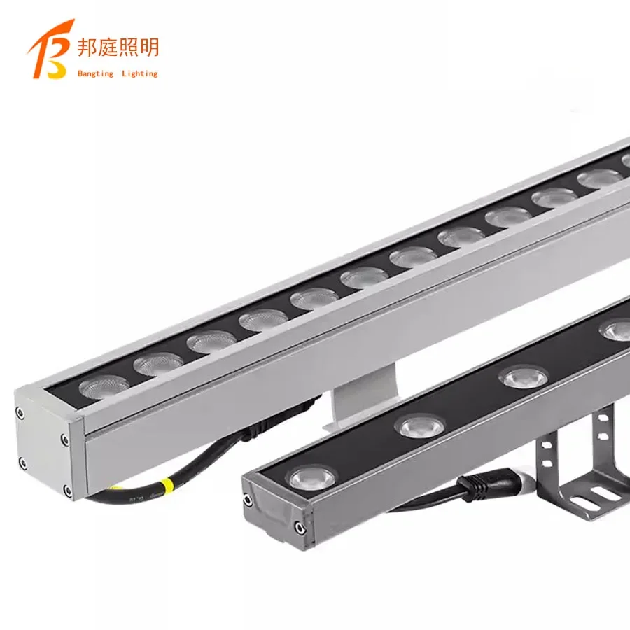 Aluminum housing color changing 12W 18W 24W 36W outdoor light dmx RGB linear LED wall washer