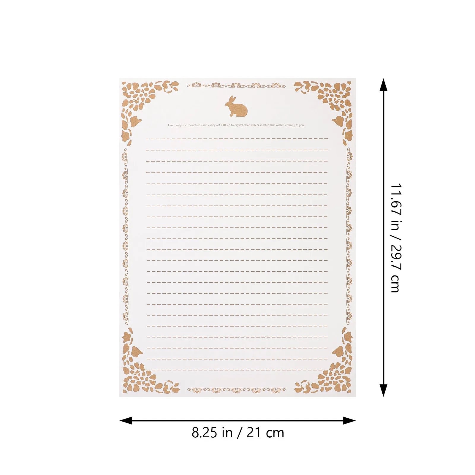 Kraft Paper Letter Stationery Set 50 Sheets Vintage Style Smooth Writing Paper for Letters Gifts and Practice