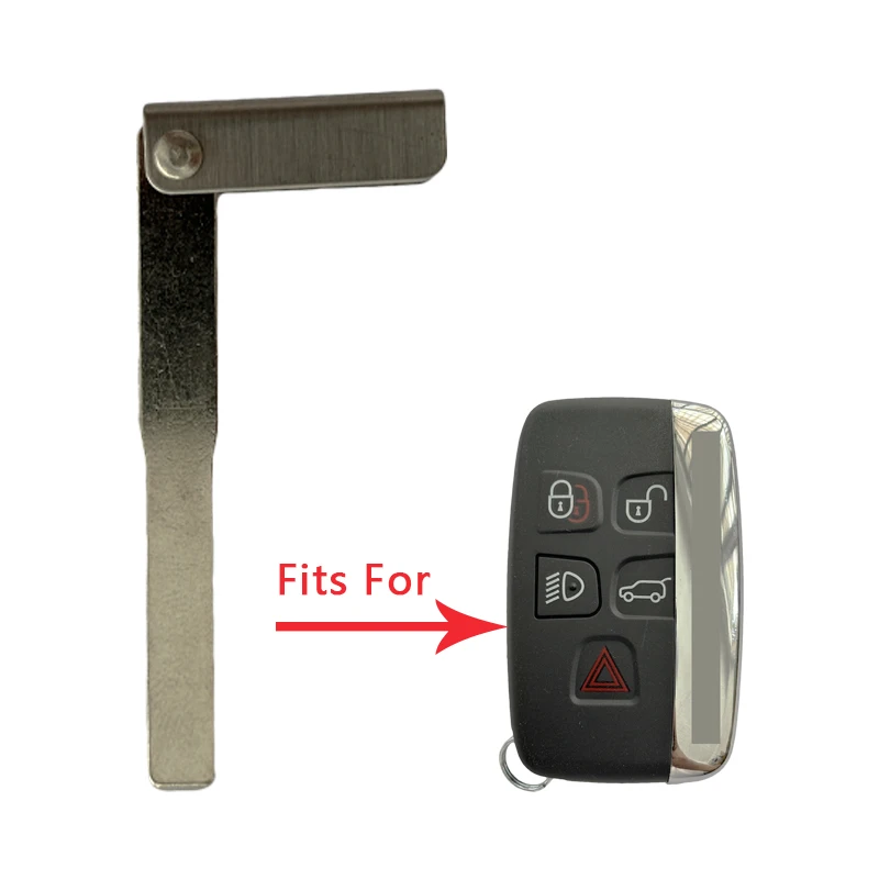 TXKeys Replace Emergency Smart Remote Key Small Blade Blank Uncut For Land Rover Range Rover Evoque Discovery 4 For Jaguar XFL