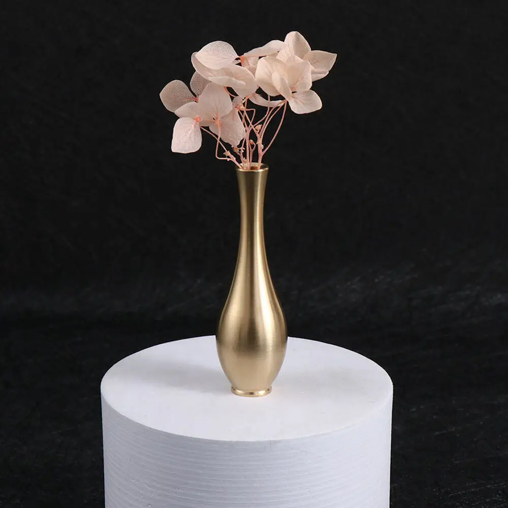 New Copper Antique Vase Creative Ornaments Crafts Flower Ornaments Vases Desktop Living Room Plant Container
