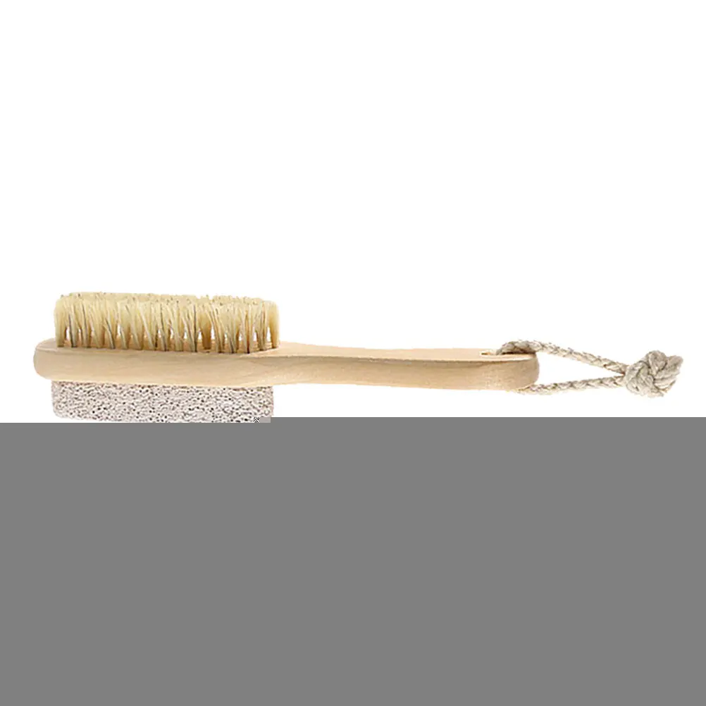 

Pumice Stone Bristle Brush Scrubber Feet Callus Remover Exfoliating Tool Pedicure Dry Skin Smoother Nail File