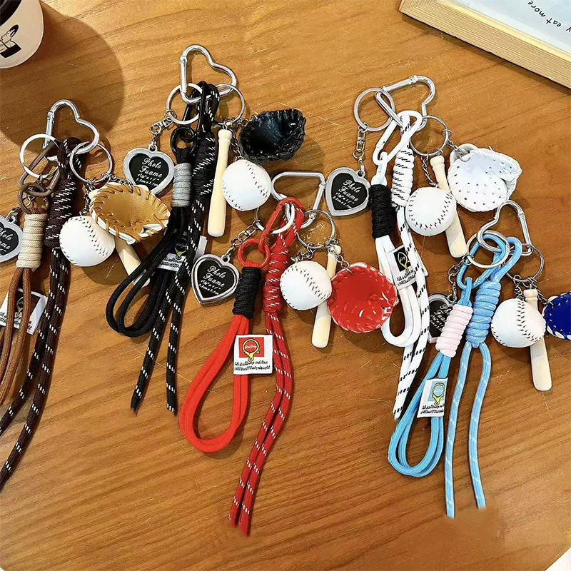 Niedlicher Baseball-Dekor-Schlüsselanhänger zum Selbermachen, modischer Taschenanhänger, Sport, Reisen, Schlüsselanhänger, Baseball-Dekor, Schlüsselanhänger, modisches Accessoire als Geschenk – Detail 2