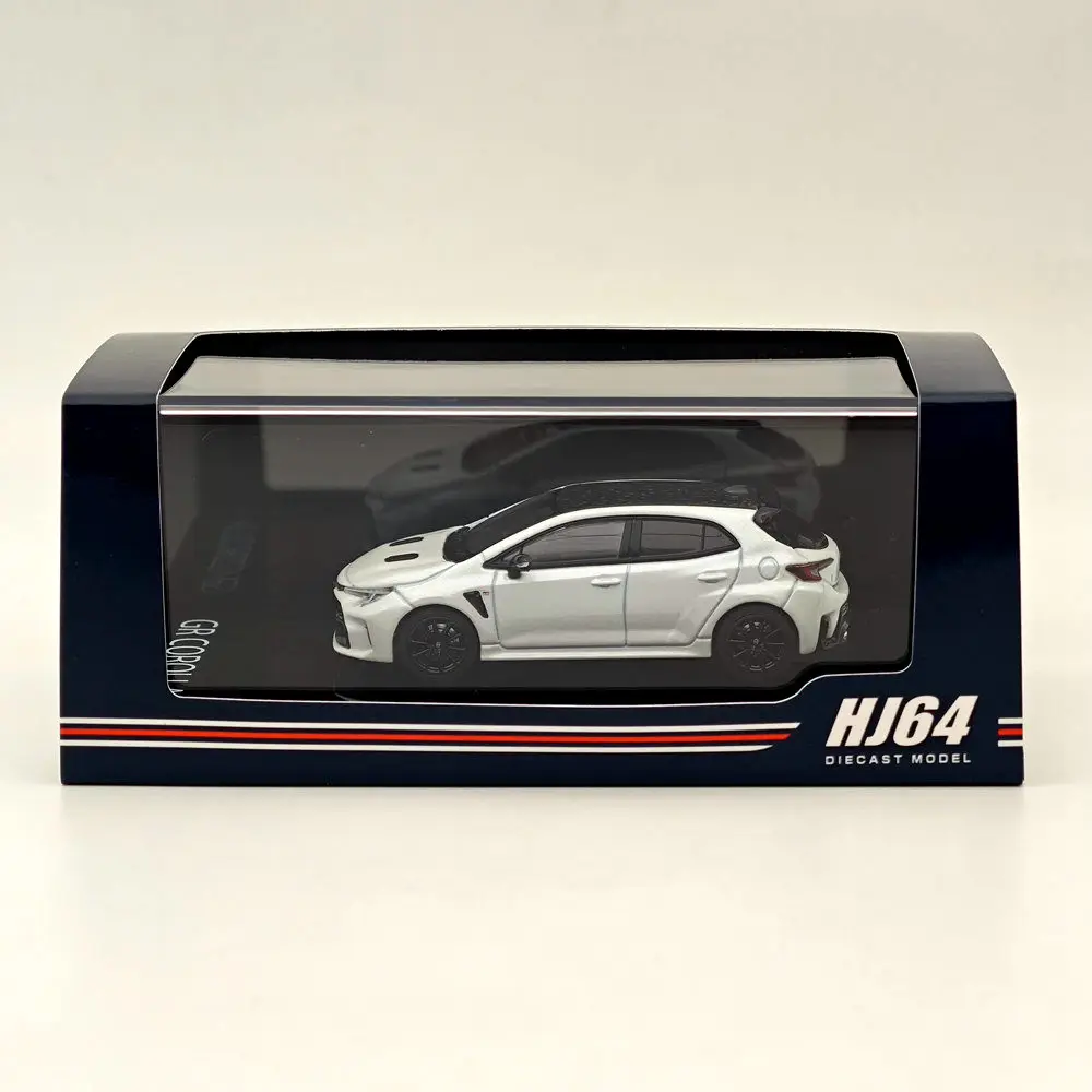 1/64 Hobby Japan for GR COROLLA RZ Platinum White Pearl Mica HJ641067PW Diecast Models Car Collection Auto Toys Gift