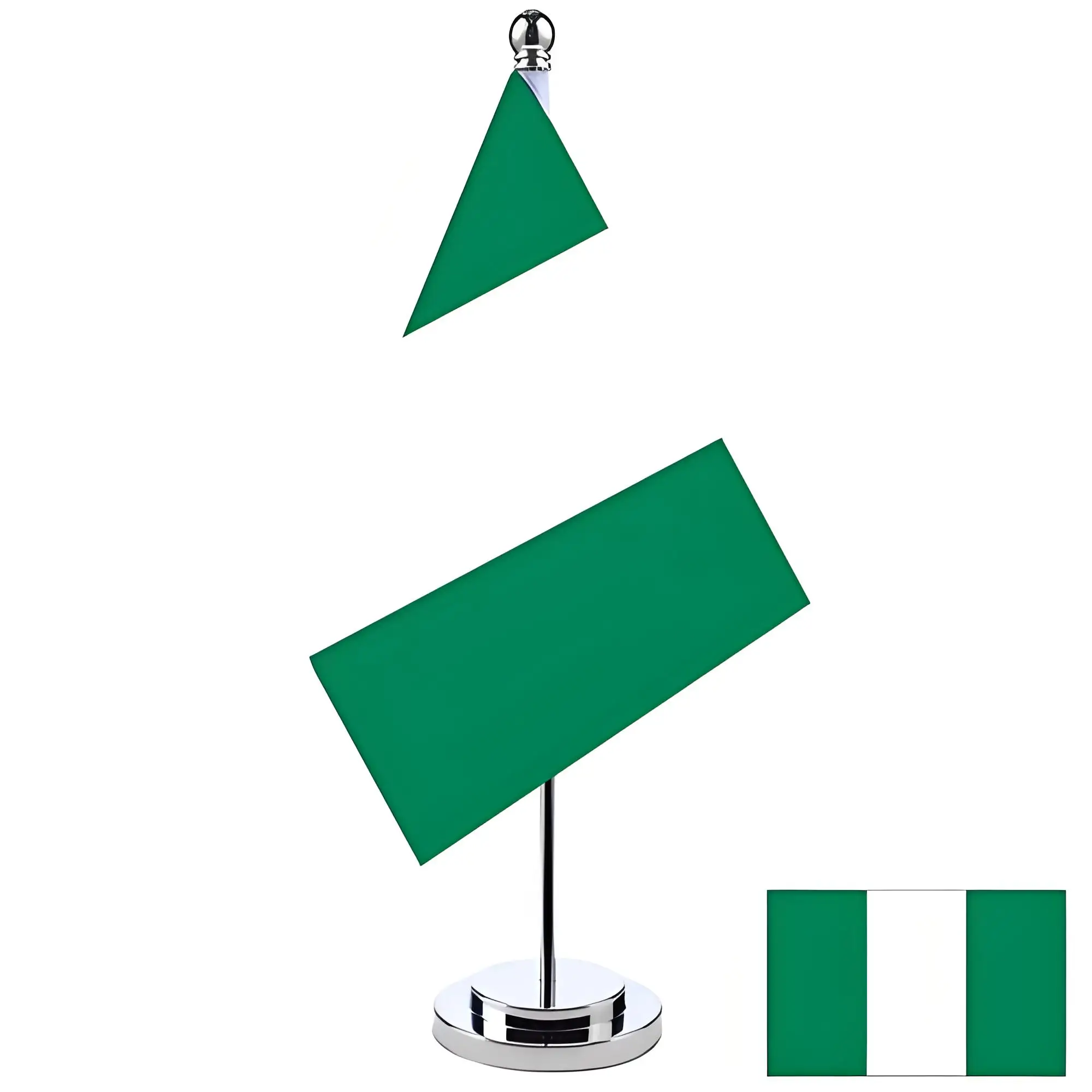 Office Desk Small Flag of Nigeria Flag 14x21cm Polyester NG Nigeria Flag National Flag Country Banner Desk Ornaments Flags