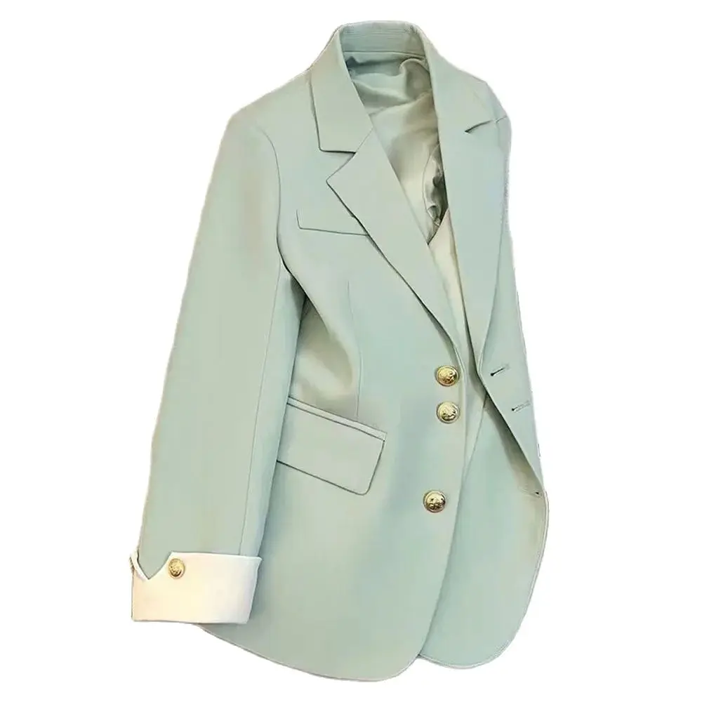 

Suit Jacket Female Spring And Autumn New Fashion Early Spring Leisure Suit Mint Mambo Wind Mint Green Spring Coat Female Tide.