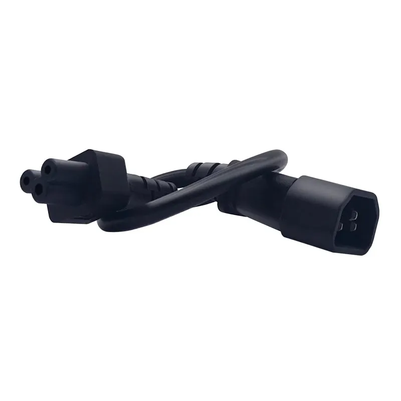 IEC320-C14 Pin plug to C5 Pin plug Mickey Mouse mouth power conversion cable 20CM 3*0.75 square