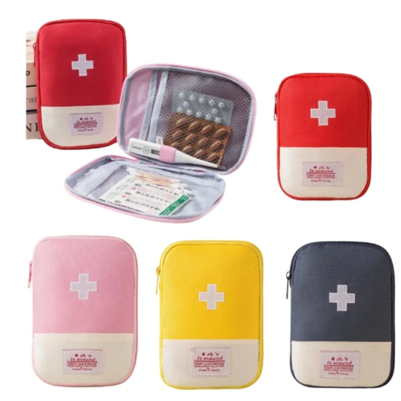 Portable Medical Storage Bag Camping Emergency First Aid Kit Organizer Home Outdoor Travel Pill Case Min Medicine Storage Bag