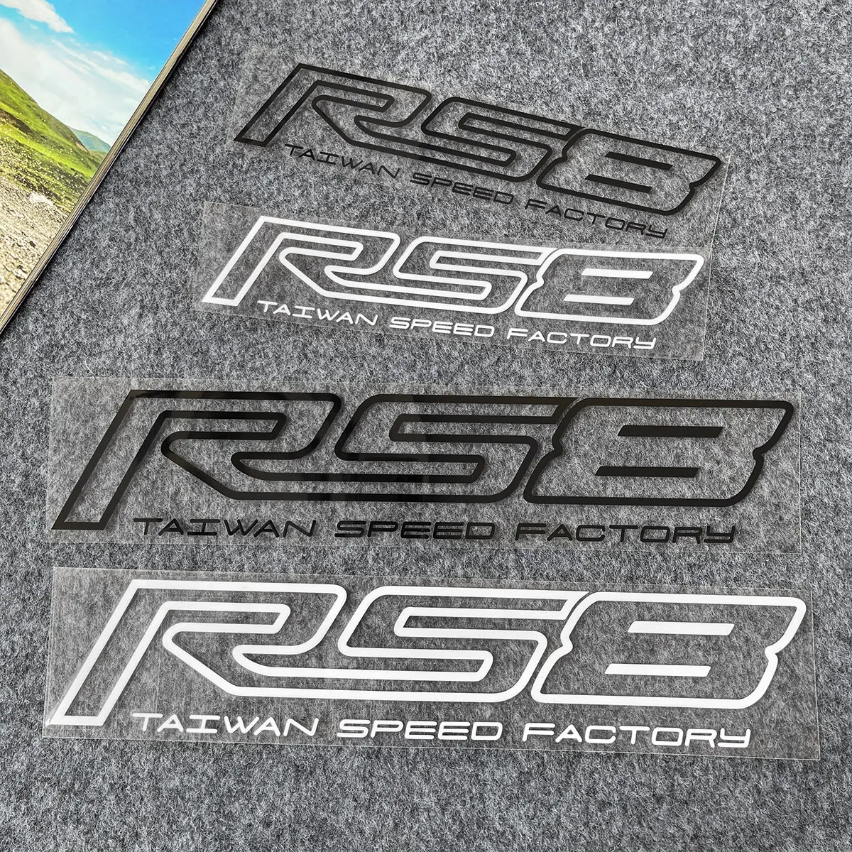 1pc RS8 Speed Factory Vinyl Sticker Waterproof Decal for Universal Motorcycle Helmet
