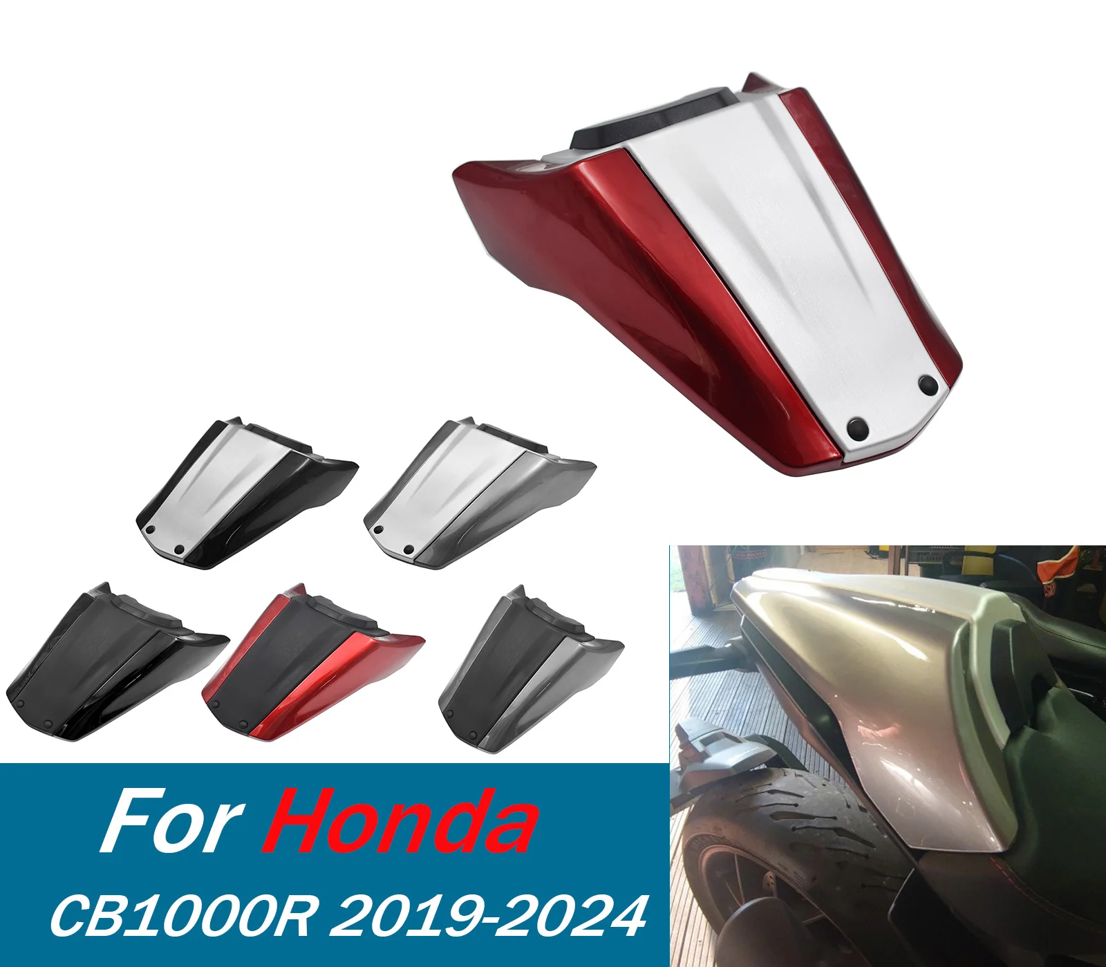 

﻿ Motorcycle Rear Passenger Pillion Seat Cover Solo Fairing Cowl For Honda CB1000 R CB 1000R 2019-2024 Motorcycle Accessories