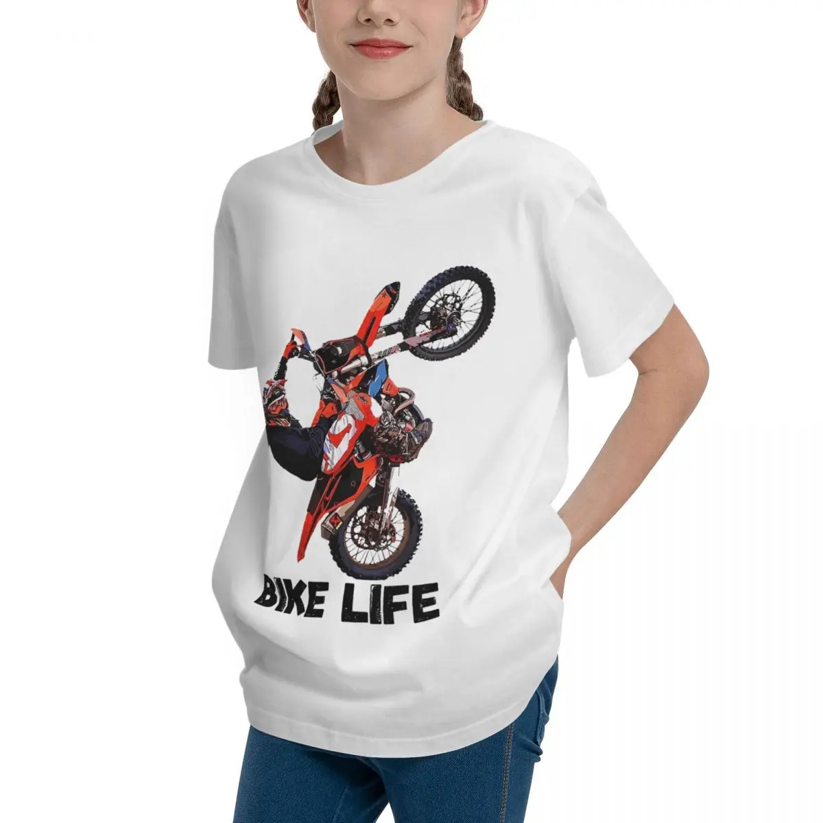 Bike Life Graphic Teeanger Basic Short Sleeve T-Shirt Sexy T-shirts Top Quality Humor Graphic High grade