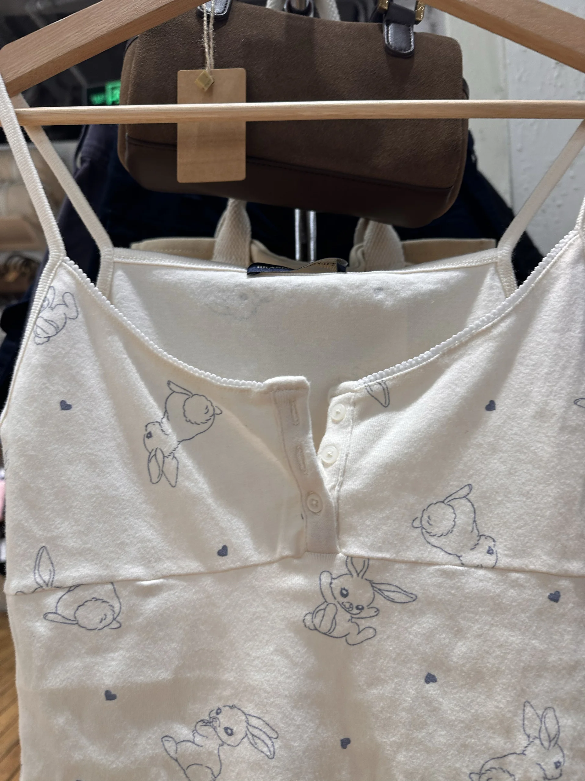 토끼 프린트 코튼 슬림 탱크탑 여성 여름 3버튼 레이스 트림 캐미솔 스윗 귀여운 캐주얼 민소매 베스트 Y2k 탑 신상