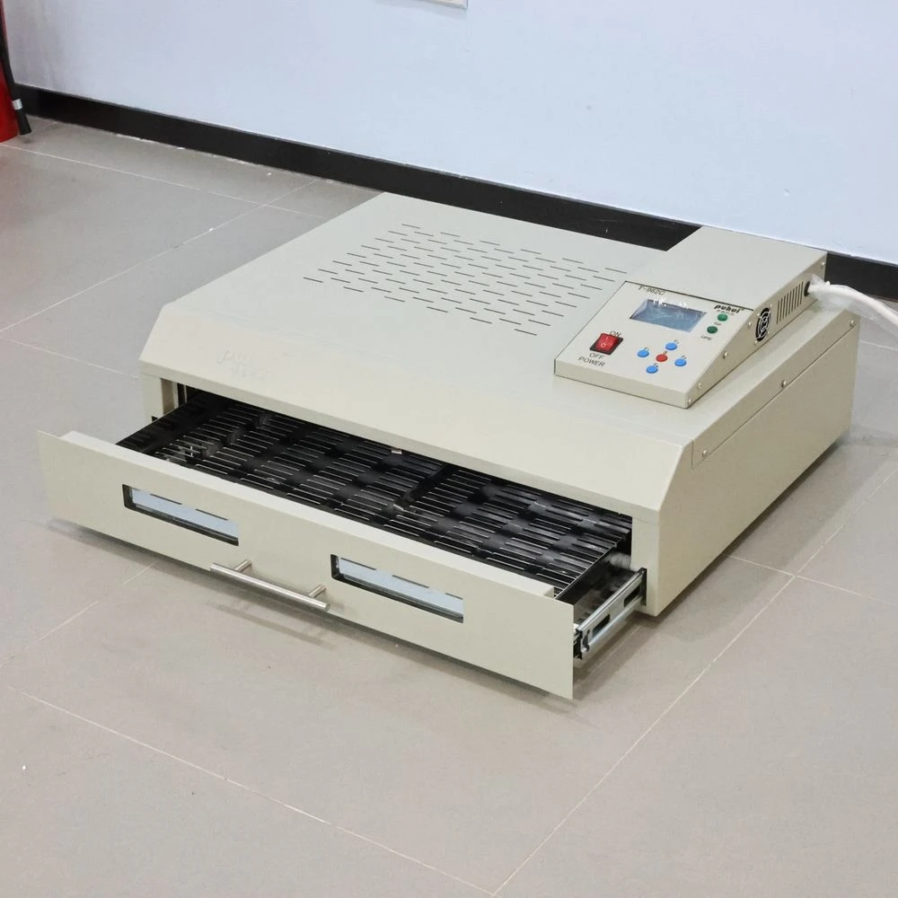 PUHUI 110V/220V 600*400 MM Reflow Oven T-962C Inframerah IC Pemanas Mesin Solder T962C untuk BGA SMD SMT Pengerjaan Ulang Versi Baru