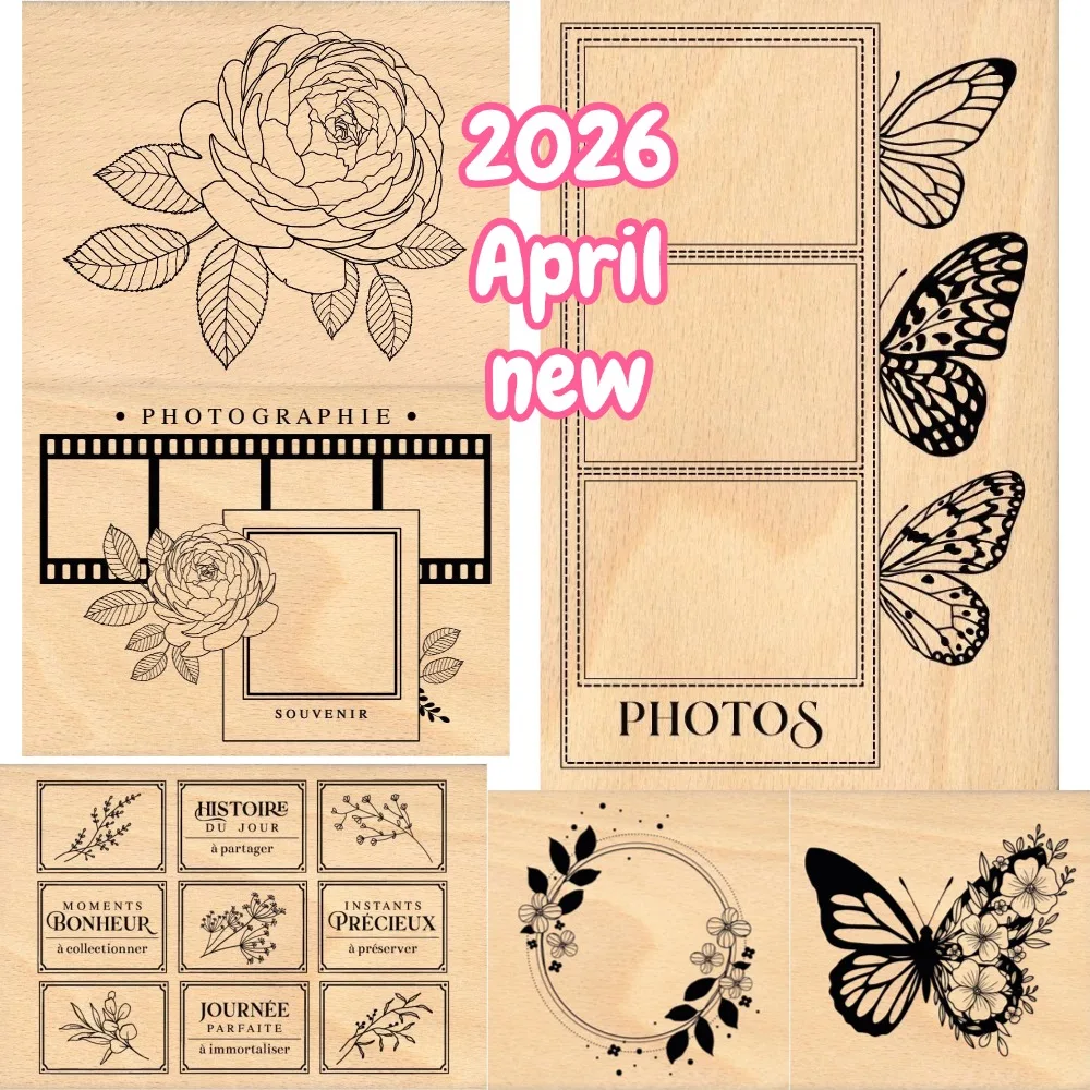 Nouveauté avril 2026 : Pochoirs de découpe et de gaufrage pour scrapbooking, décoration de journal, et cartes de vœux DIY faites main