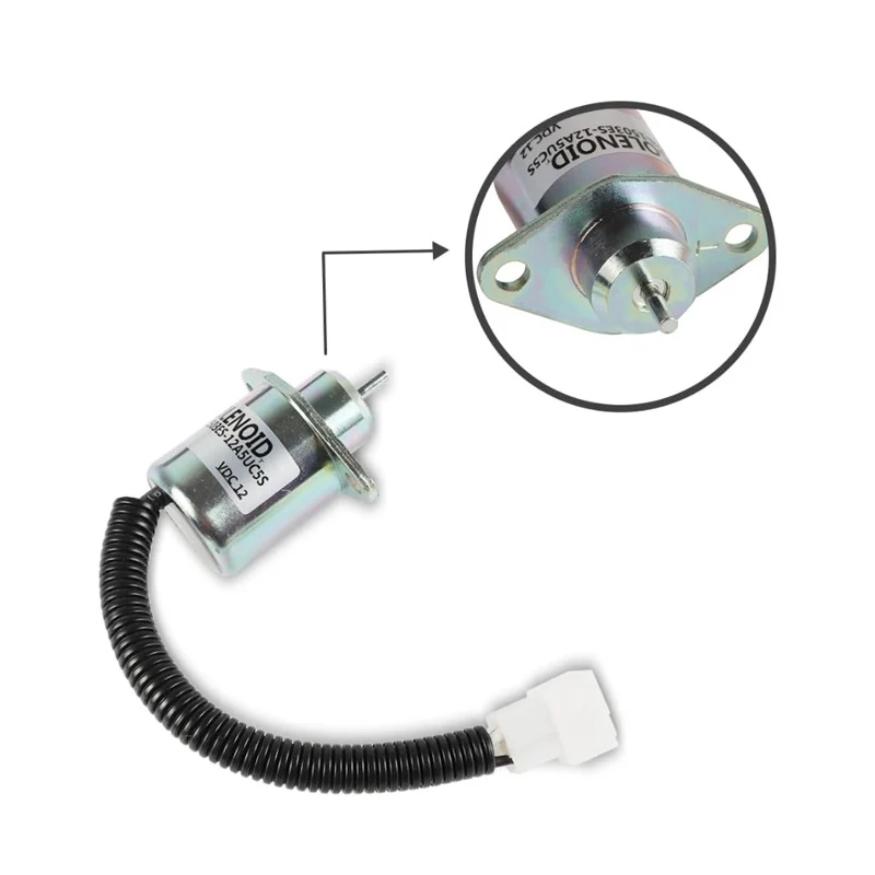 SA-4569-T 1503ES-12A5UC5S 17454-60010 16616-60010 17594-60014 12V إيقاف التشغيل الملف اللولبي لمحركات الديزل لآلة كوبوتا #2