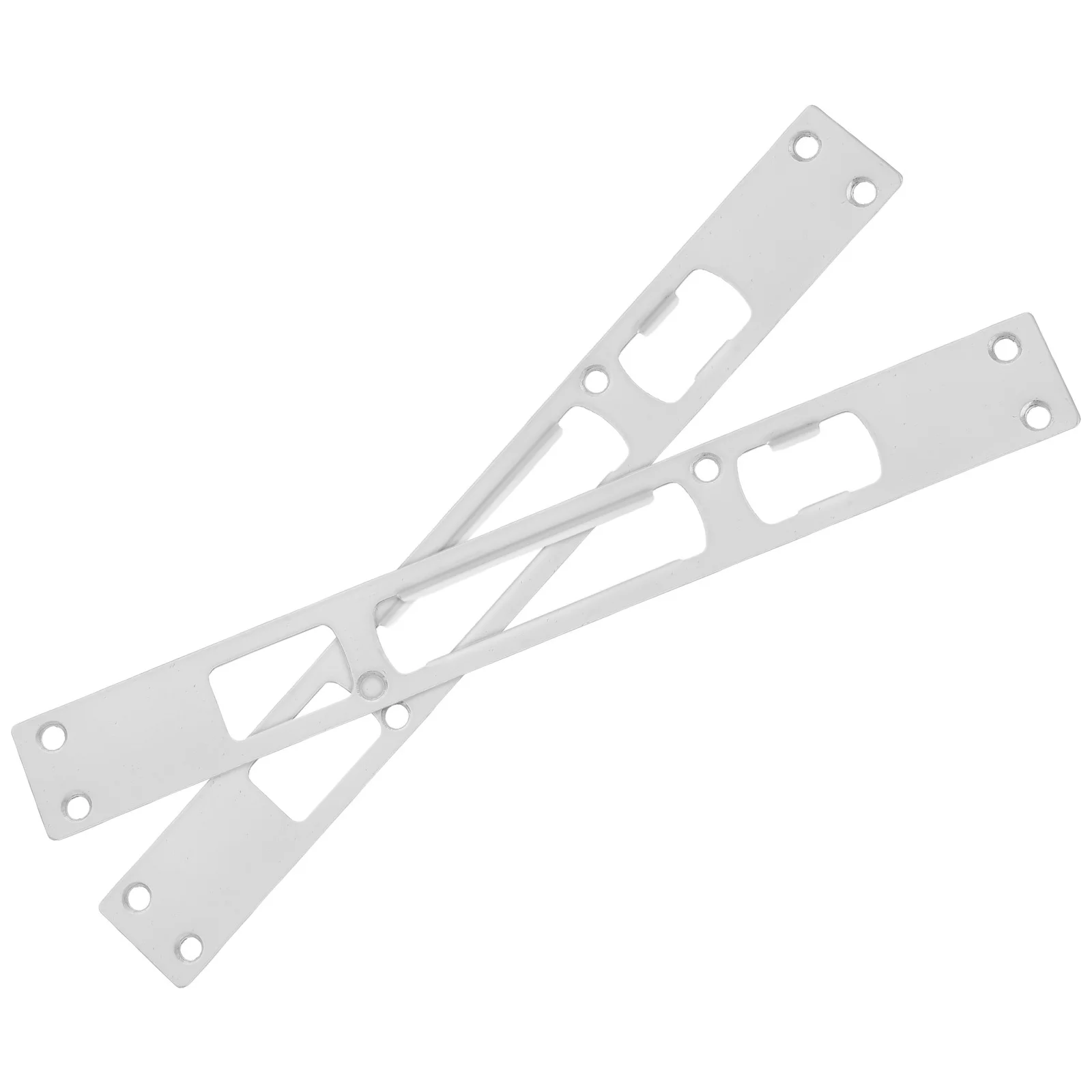 

2Pcs Stainless Steel Door Strike Plate Heavy Duty Metal Deadbolt Plate for Front Door Lock Reinforcement Security