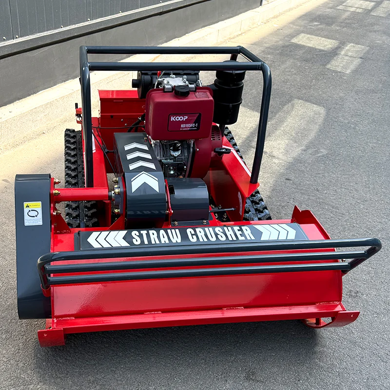 Customized RC flail Mower Phone APP Control Rechargeable Long Distance Automatic Operation for Villa Garden lawn mowers
