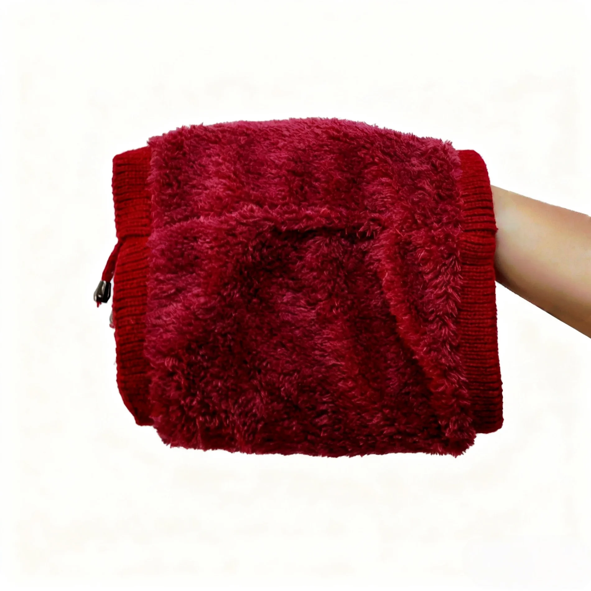 Mehrzweck-Set mit gestrickter Wintermütze und Schal | Warme Thermo-Mütze, Halswärmer, Ski-Gesichtsbedeckung für Damen und Herren, Outdoor, kaltes Wetter – Detail 12