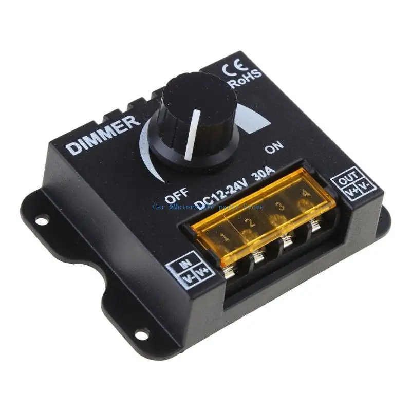 Y9UC مفتاح شريط الضوء تيار مستمر 12 فولت 24 فولت 30A PWM يعتم تحكم لغطاء معدني باهت