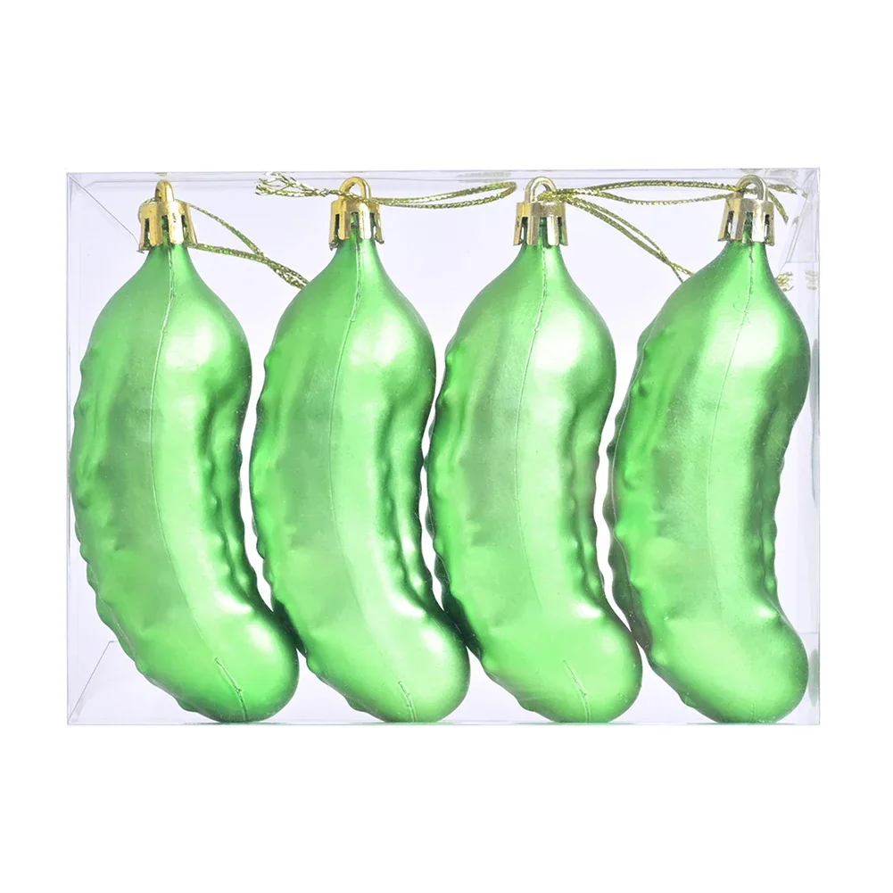 

Christmas Pickle Ornament Tradition Decor Green Cucumber Craft Pendant For Christmas Tree Home Decor