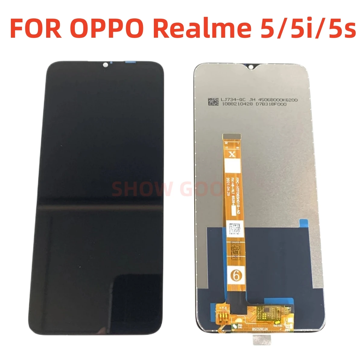 Original Screen For Oppo Realme 5 RMX1911 / 5s RMX1925 / 5i RMX2030 LCD Display Touch Screen Digitizer Assembly Replacement