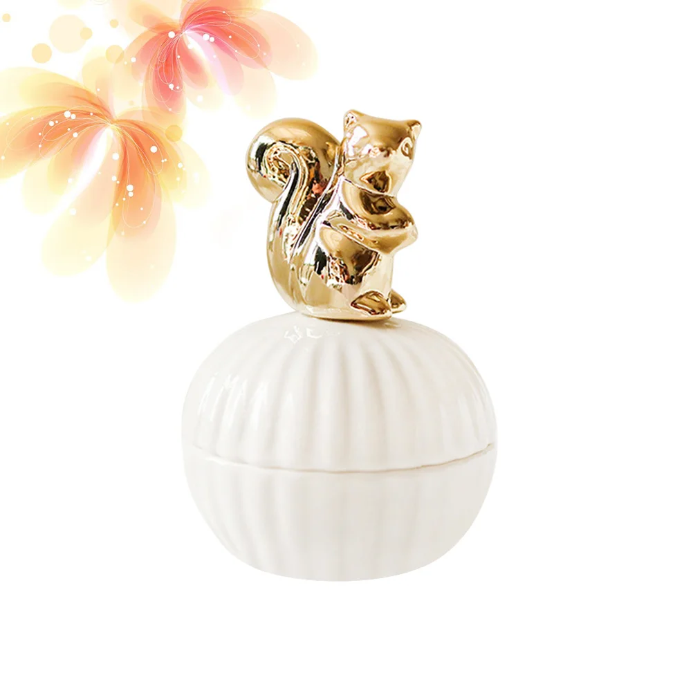 

1Pcs Jewelry Box Gold Ceramic Small Portable Jewelry Storage Box Wedding Candy Case Multi-Purpose Organizer Gift for Women Girls