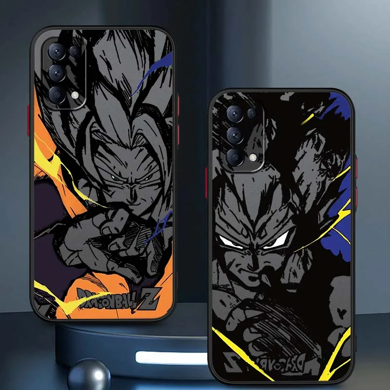 

D-Dragon Balls Saiyans Cool Phone Case For OPPO Find X3 X5 Lite Pro A98 A94 A93 A78 A79 A76 A58 A57 5G Frosted Translucent
